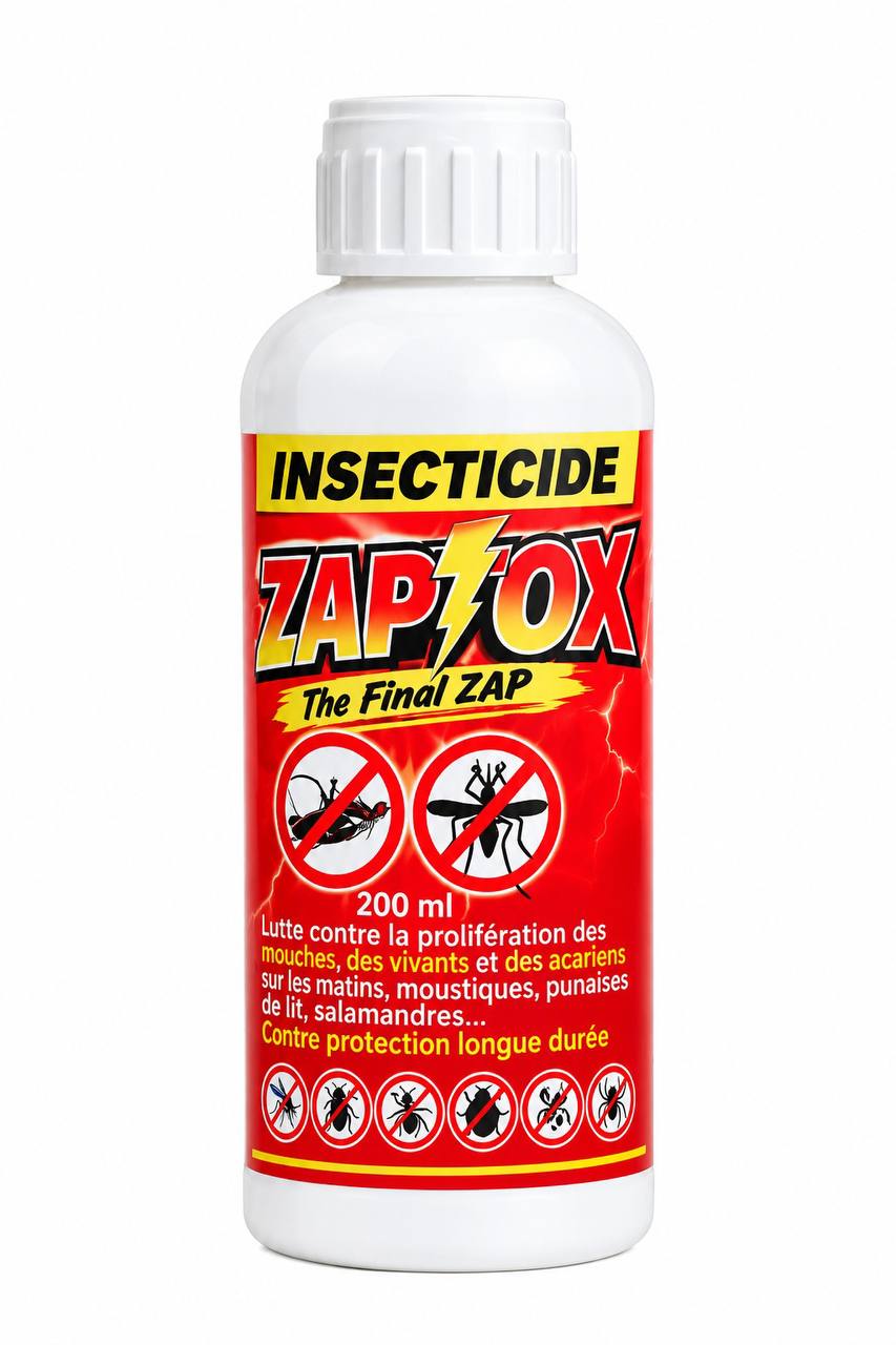 Insecticide ZAPTOX, flacon de 200 ml